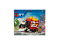 LEGO City 60488 Pommes-Truck Spielset mit einem rot-schwarzen Foodtruck und zwei Minifiguren.