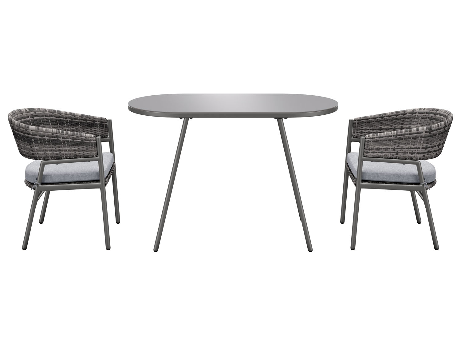 Thumbnail - LIVARNO home Balkonset, aus Stahl, 3-teilig