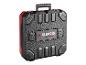 Parkside Performance Werkzeugkoffer in Rot und Schwarz.