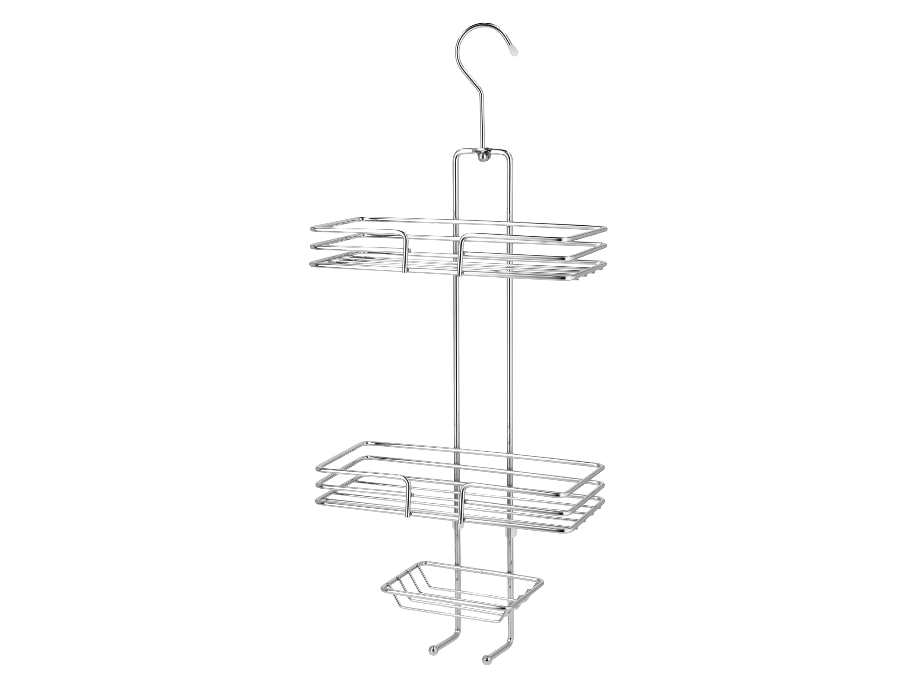 LIVARNO® Duschablage (mit Haken chrom)