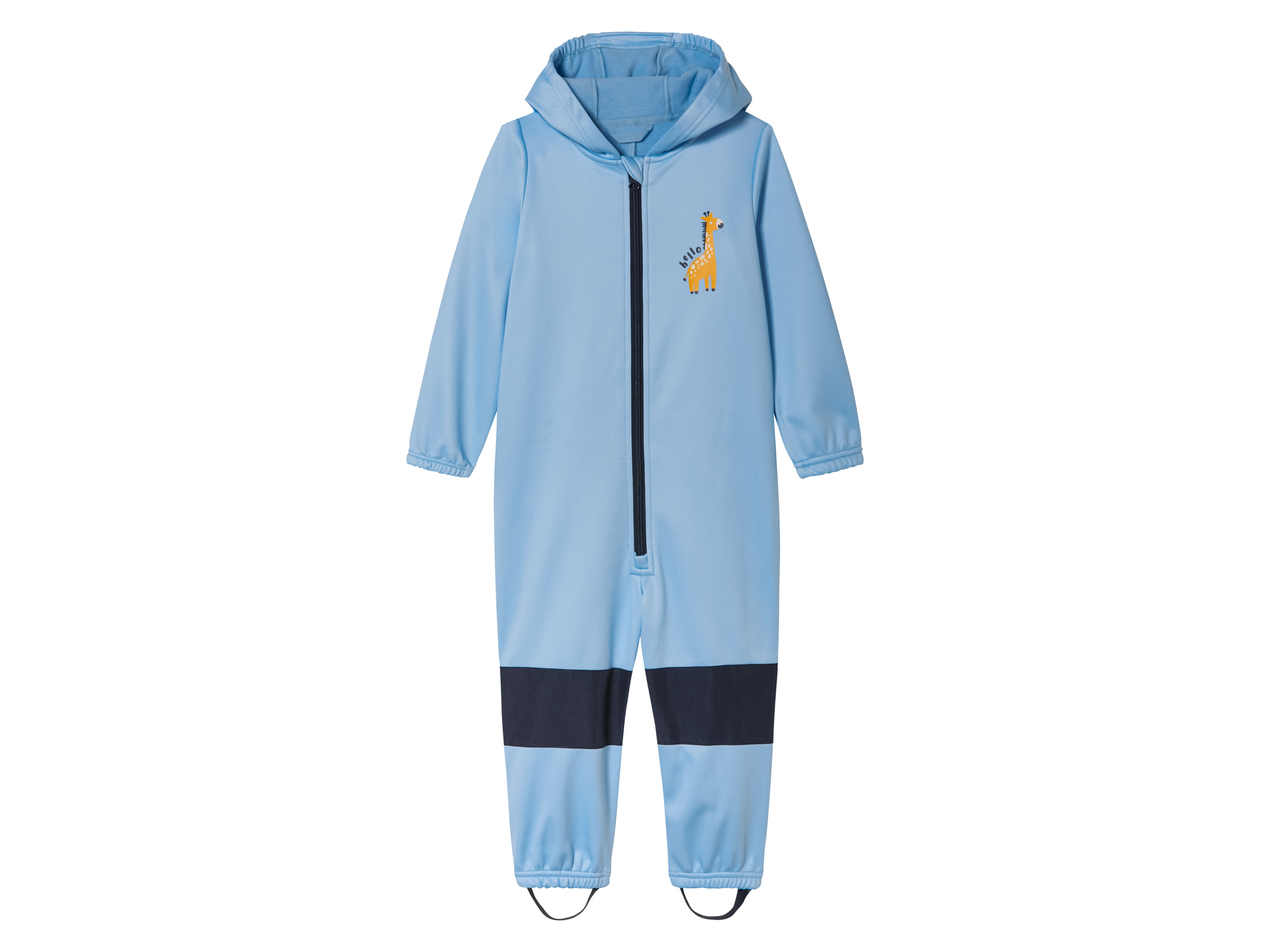 lupilu® Baby Kleinkinder Jungen Overall Softshell (Hellblau, 110/116)““ | Gummizug an Kapuze sowie Ärmel- und Beinsaum