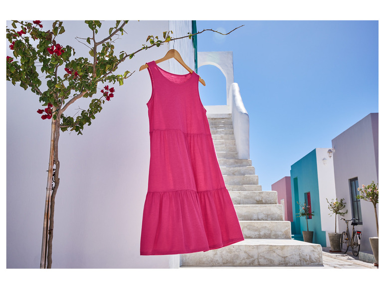 Gehe zu Vollbildansicht: esmara® Damen Kleid, kurz, mit modischen Volants - Bild 8