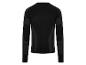 Schwarzes Langarm-Sportoberteil mit dunkelgrauen Details