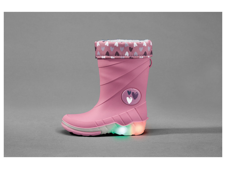 Gehe zu Vollbildansicht: lupilu Kleinkinder Mädchen Regenstiefel mit coolem Blink-Effekt - Bild 6