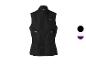 Schwarze Damen-Sportweste mit reflektierenden Details