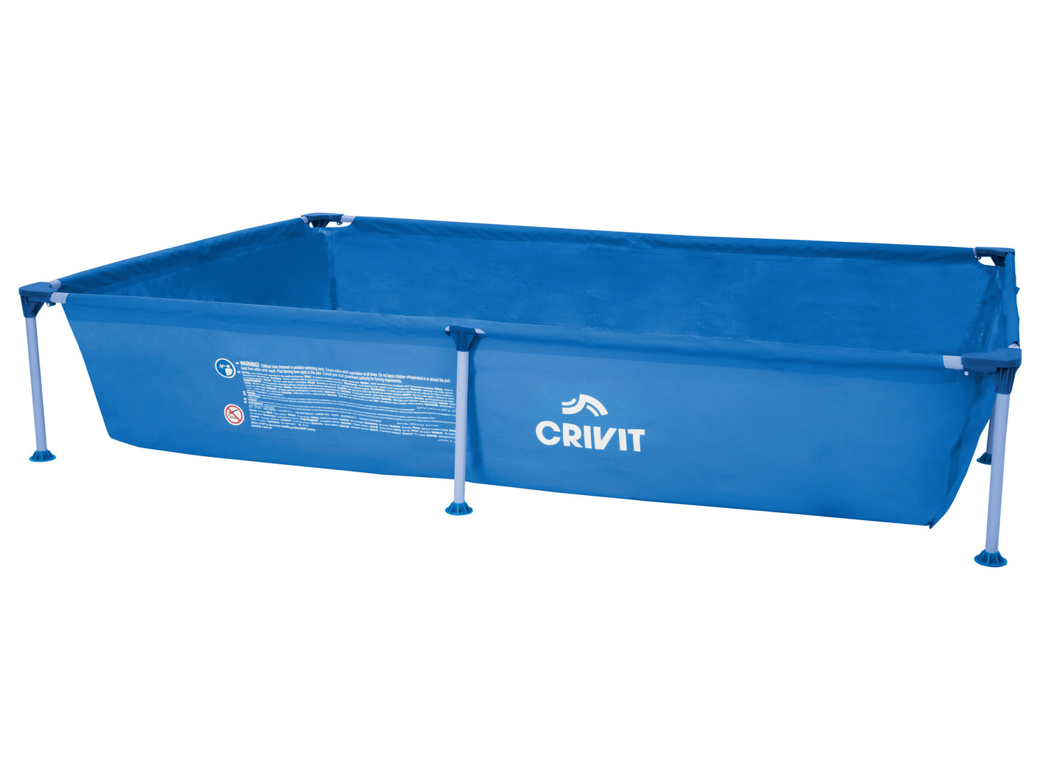 CRIVIT Metal-Frame-Pool L 228 x B 159 x H 42 cm | LIDL