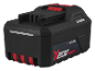 Schwarz-rote Akku für Elektrowerkzeuge mit 4,0Ah Kapazität und X20V Team Branding.