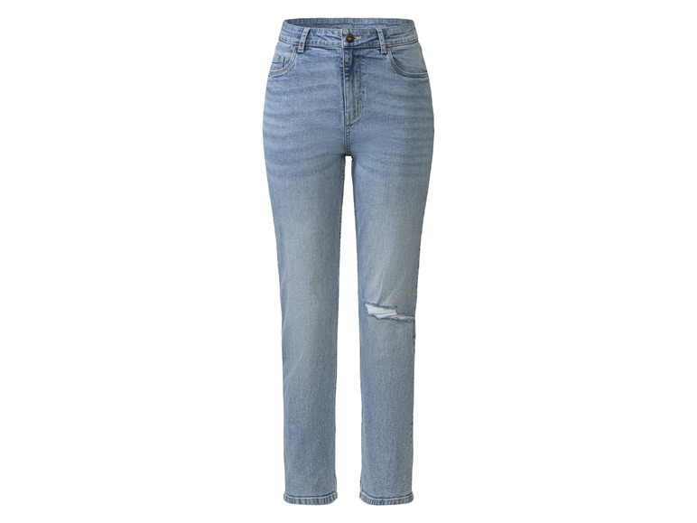 Gehe zu Vollbildansicht: esmara® Damen Jeans, Straight Fit, hoher Baumwollanteil - Bild 2