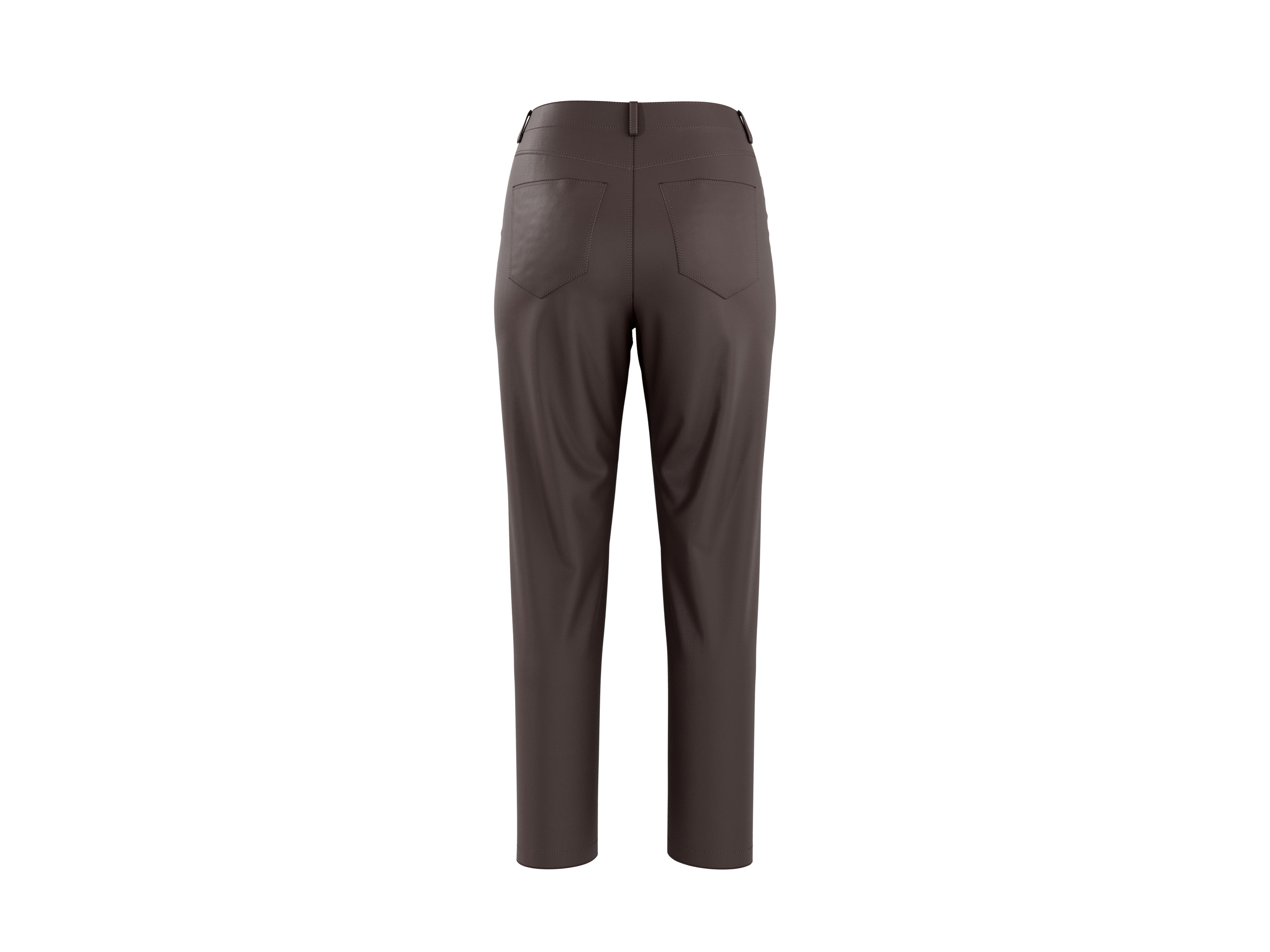 ESMARA® Damen Hose Slim Fit (Braun, 34) – Bild 4 von 4