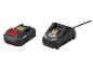 20V 2.0Ah Akku und 2.4A max Ladegerät mit dem Thema '30 Jahre - Gegr. 1996'.