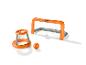 Aufblasbares Fußballtor- und Basketballkorb-Set mit zwei Bällen