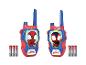 Zwei Spider-Man-Kinder-Walkie-Talkies und Batterien.