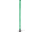 Grüne LED-Blasenröhrenlampe mit Chromfuß