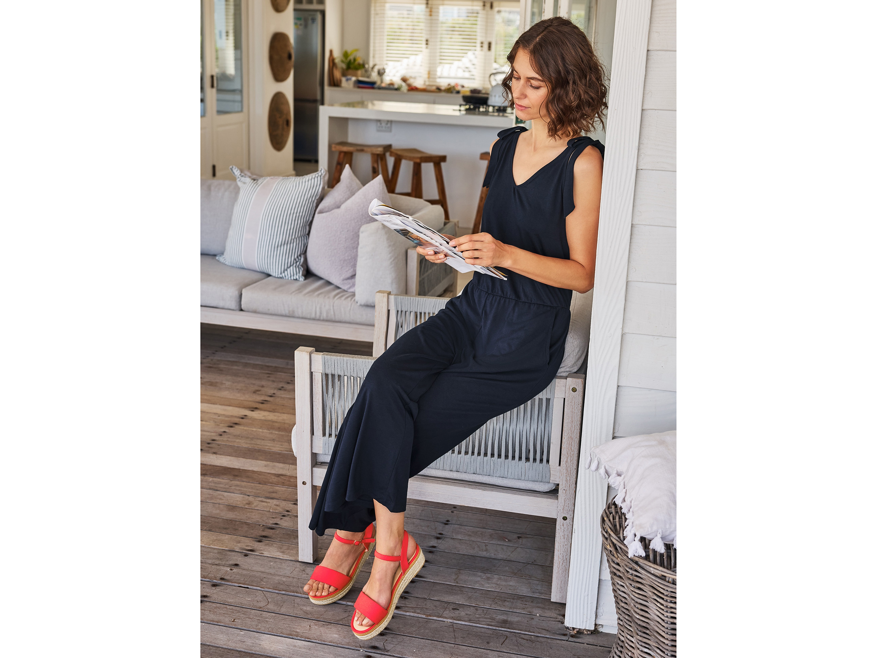 Thumbnail - esmara® Damen Sandale Keilabsatz (Rot, 36)