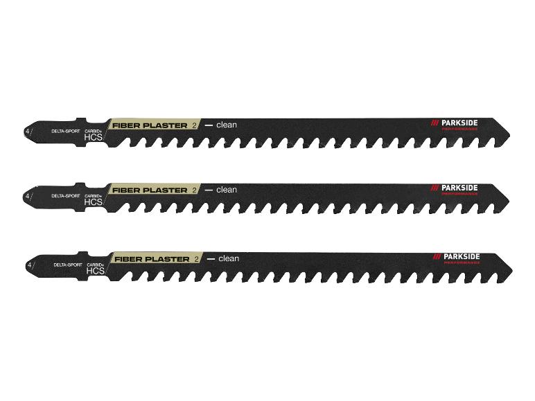 Drei Parkside Sägeblätter für Gips und Kunststoff.