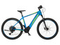 Blaues Fischer E-Mountainbike mit Scheibenbremsen