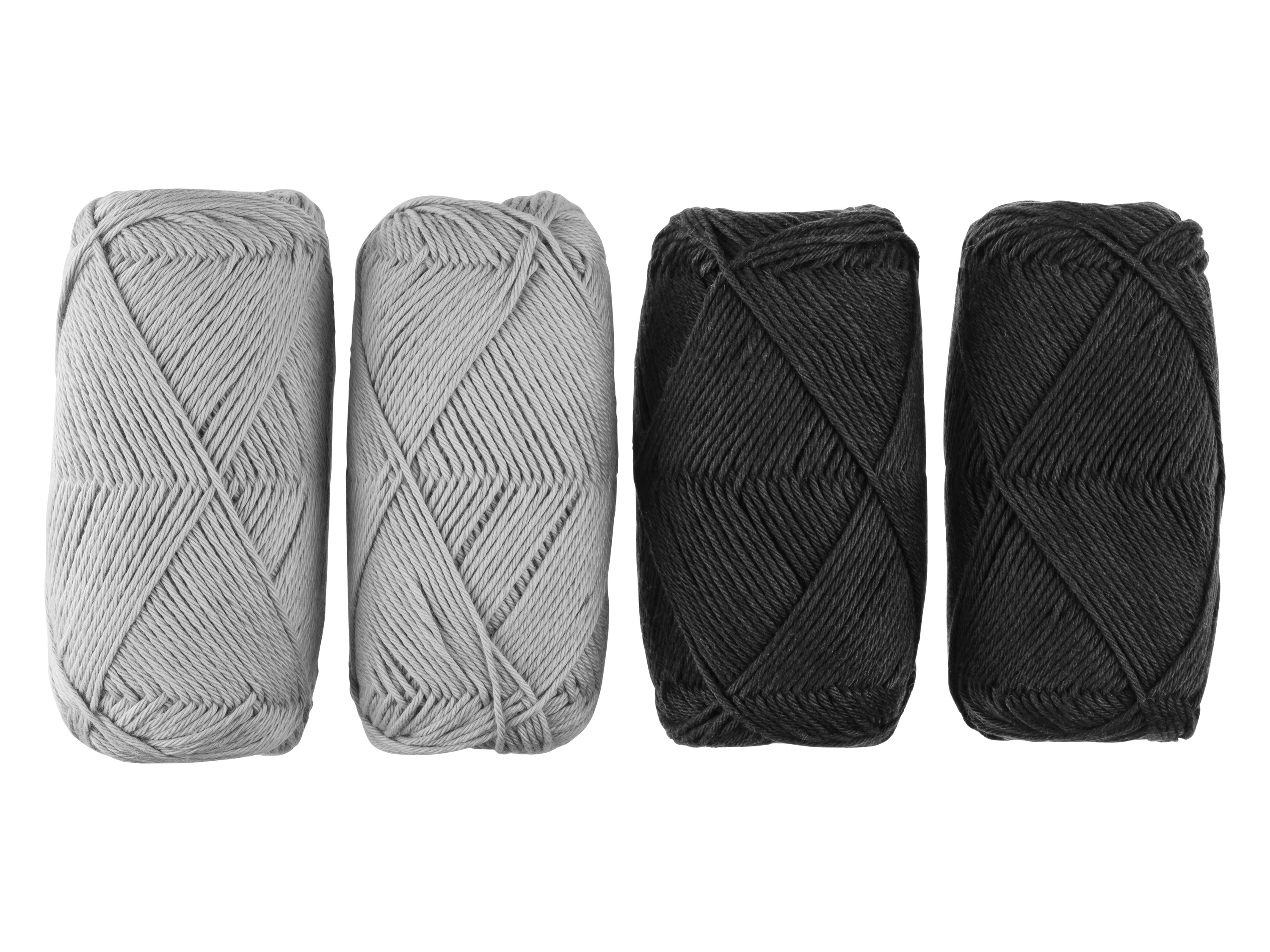 crelando® Baumwollgarn-Set 4 x 50 g (grau/schwarz)““ | dass ein Textil- oder Lederprodukt auf mehr als 300 Schadstoffe geprüft wurde.““