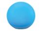 Leuchtende blaue Kugel auf weißem Hintergrund