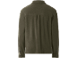 Rückansicht eines Herren-Fleecehemds in Olivgrün.