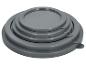 Set grauer, runder Silikondeckel in verschiedenen Größen