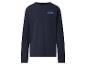 Dunkelblaues Langarmshirt mit „Athletic Department“-Aufdruck auf der Brust.