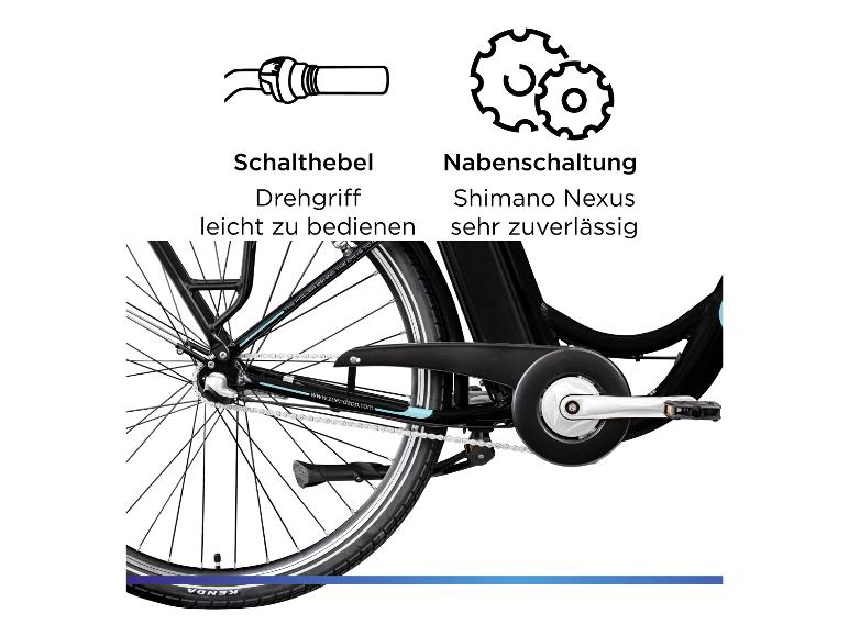 ZÜNDAPP Z510 E-Bike Schalthebel und Nabenschaltung