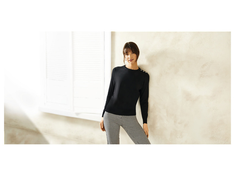 Gehe zu Vollbildansicht: esmara® Damen Feinstrickpullover, leger geschnitten - Bild 3