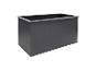 Rechteckiger anthrazitfarbener Gartenpflanzkübel