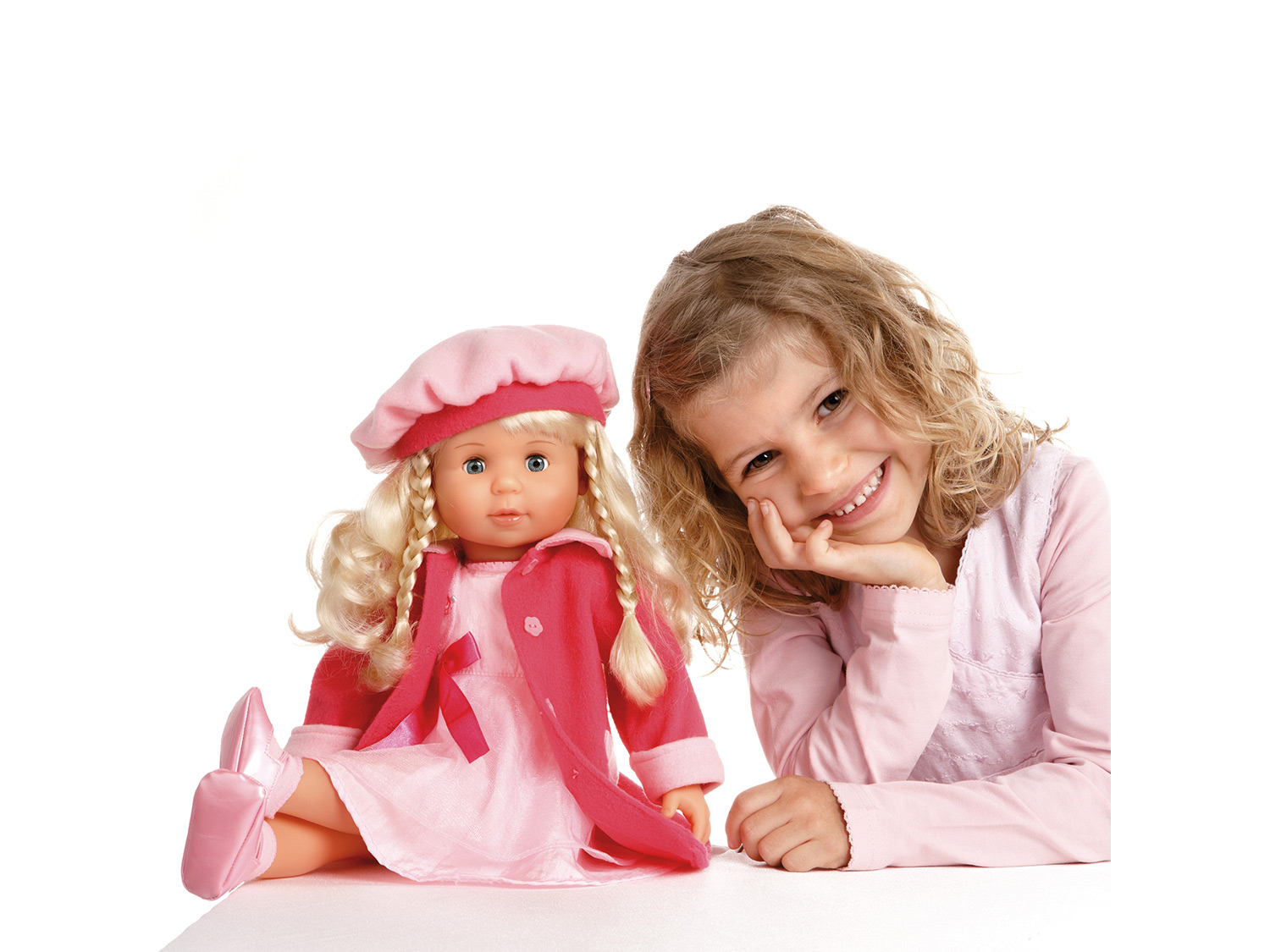 Thumbnail - Bayer Design Puppe »Charlene«, mit Küsschenfunktion (Pink)