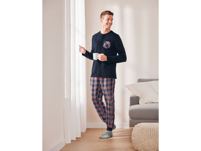 Gehe zu Vollbildansicht: LIVERGY Herren Pyjama mit Gummizugbund - Bild 9