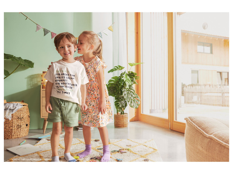 Gehe zu Vollbildansicht: lupilu Kleinkinder / Kinder Jungen T-Shirt, 2 Stück, mit Rundhalsausschnitt - Bild 10