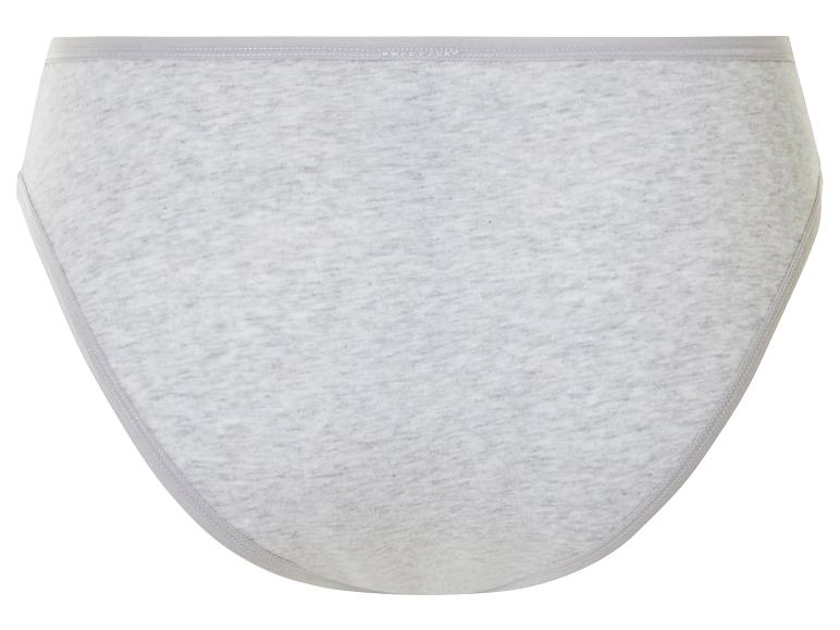 Ein Paar graue Baumwoll-Unterhosen.