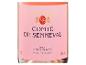 Rosa Etikett von Comte de Senneval Brut Premium Rosé Champagner.