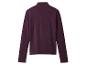 Dunkellila Langarmshirt mit Stehkragen.