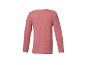 Rosa geripptes Langarmshirt, Rückansicht.