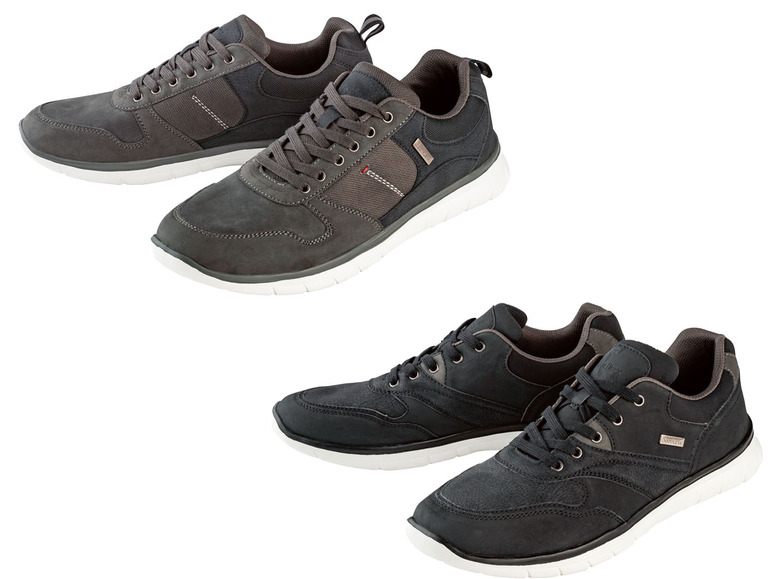 Gehe zu Vollbildansicht: Footflexx Herren Sneaker, mit Leder und langlebiger TPR-Laufsohle - Bild 1