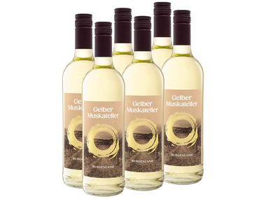 6 x 0,75-l-Flasche Weinpaket Gelber Muskateller Burgenland trocken, Weißwein