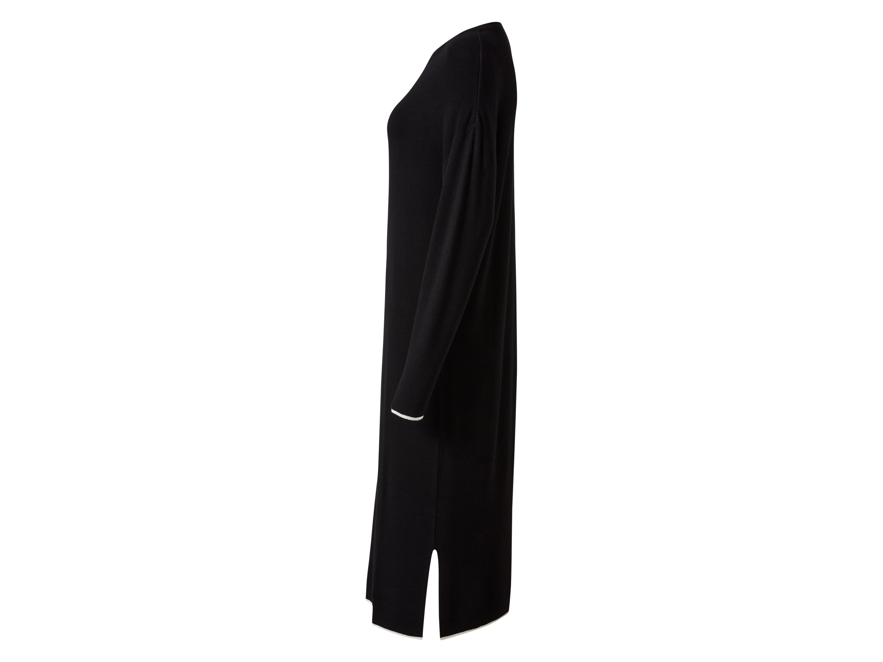 Thumbnail - esmara®  Damen Strickkleid, mit langen Ärmeln (Schwarz, L(44/46))