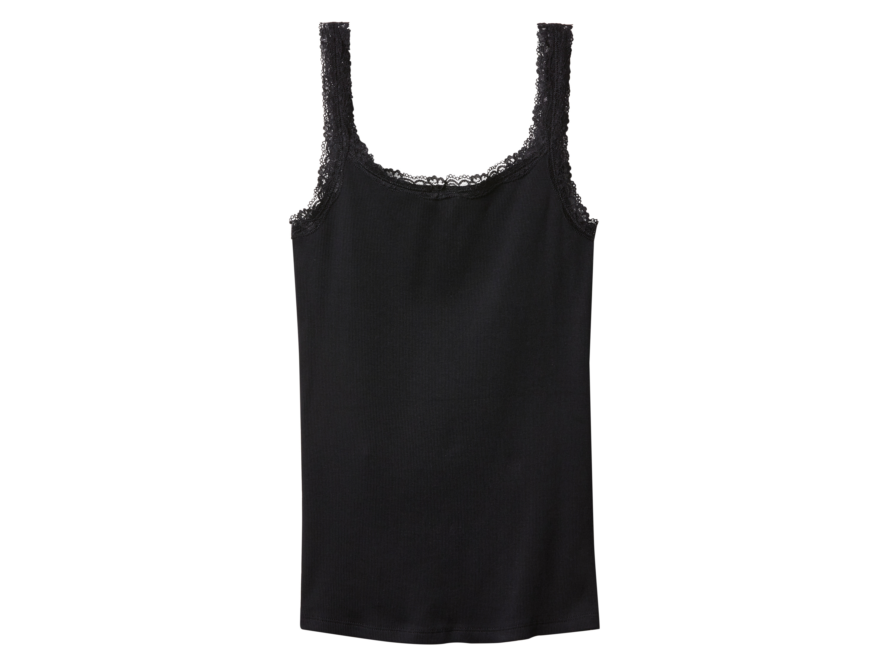 Thumbnail - esmara® Damen Ripptop, 3 Stück  (Schwarz, M(40/42))