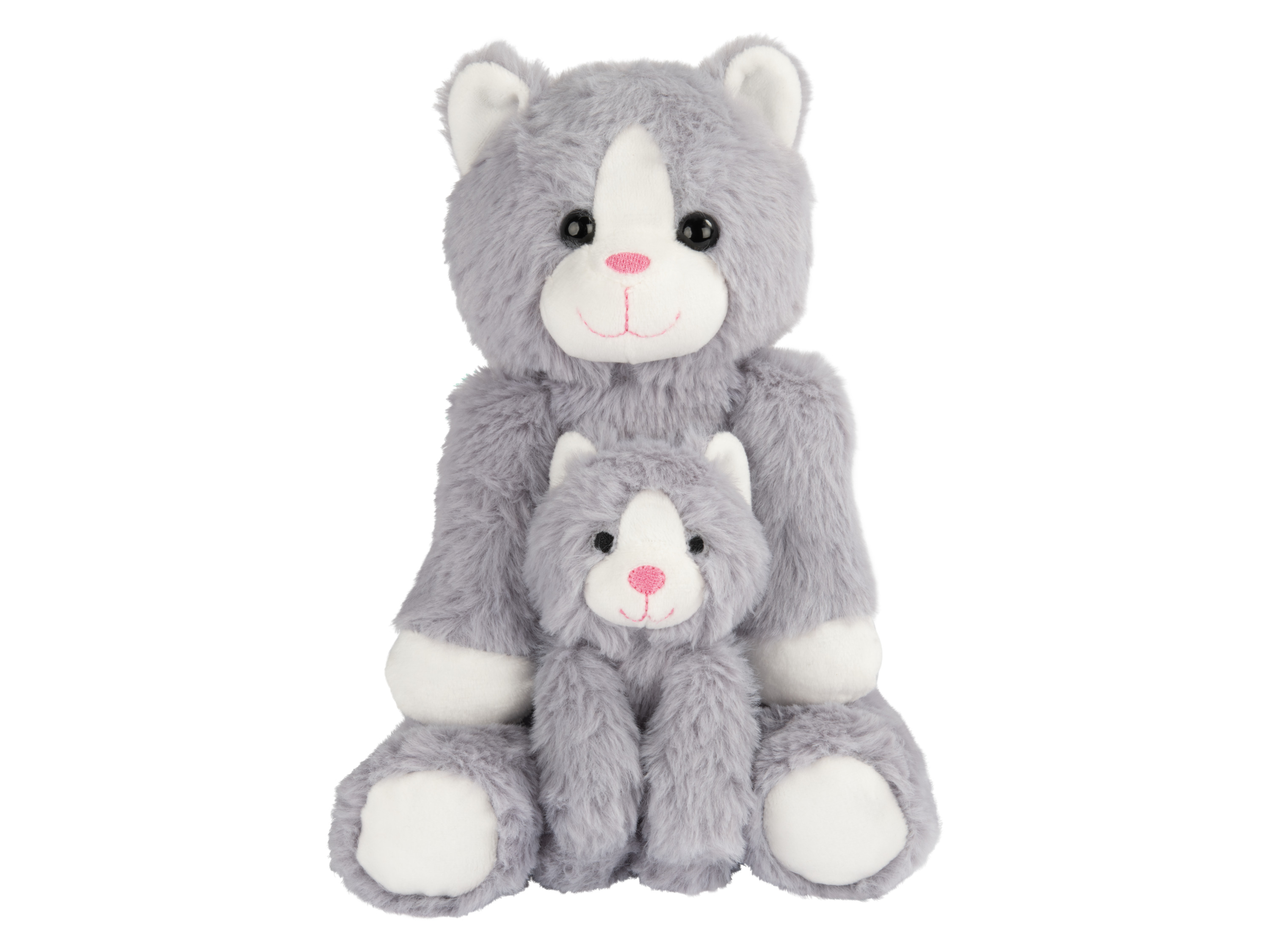LUPILU® Plüschtier-Mama mit Baby Katze / Hund / Pferd / Hase ""