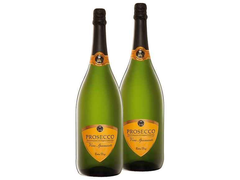 2er Weinpaket ALLINI Prosecco DOC Vino Spumante extra trocken Magnum, Schaumwein