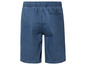 Blaue Jeans-Shorts mit elastischem Bund.