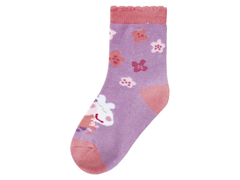 Gehe zu Vollbildansicht: Kleinkinder Mädchen Socken, 3 Paar, mit Baumwolle - Bild 6