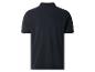 Dunkelblaues Herren-Poloshirt, Rückansicht.