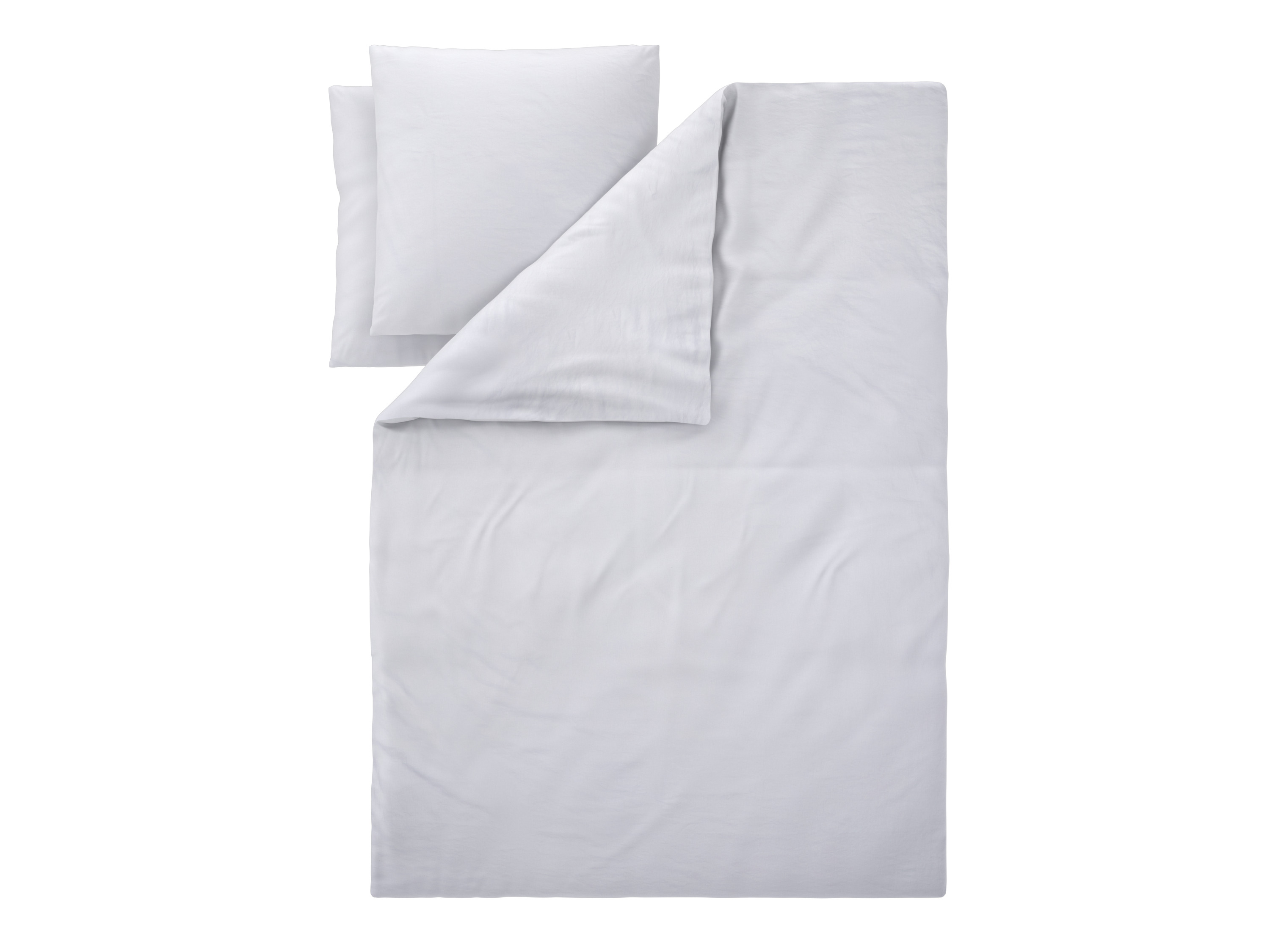 LIVARNO® Bettwäsche Baumwoll Leinen King Size 200 x 220 cm (Weiß)