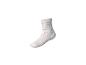 Weiße Socke mit rosa Streifen