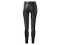 Schwarze Leggings aus Kunstleder