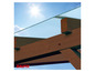 Holzkonstruktion mit Glasdach für eine Pergola, von Baufix.