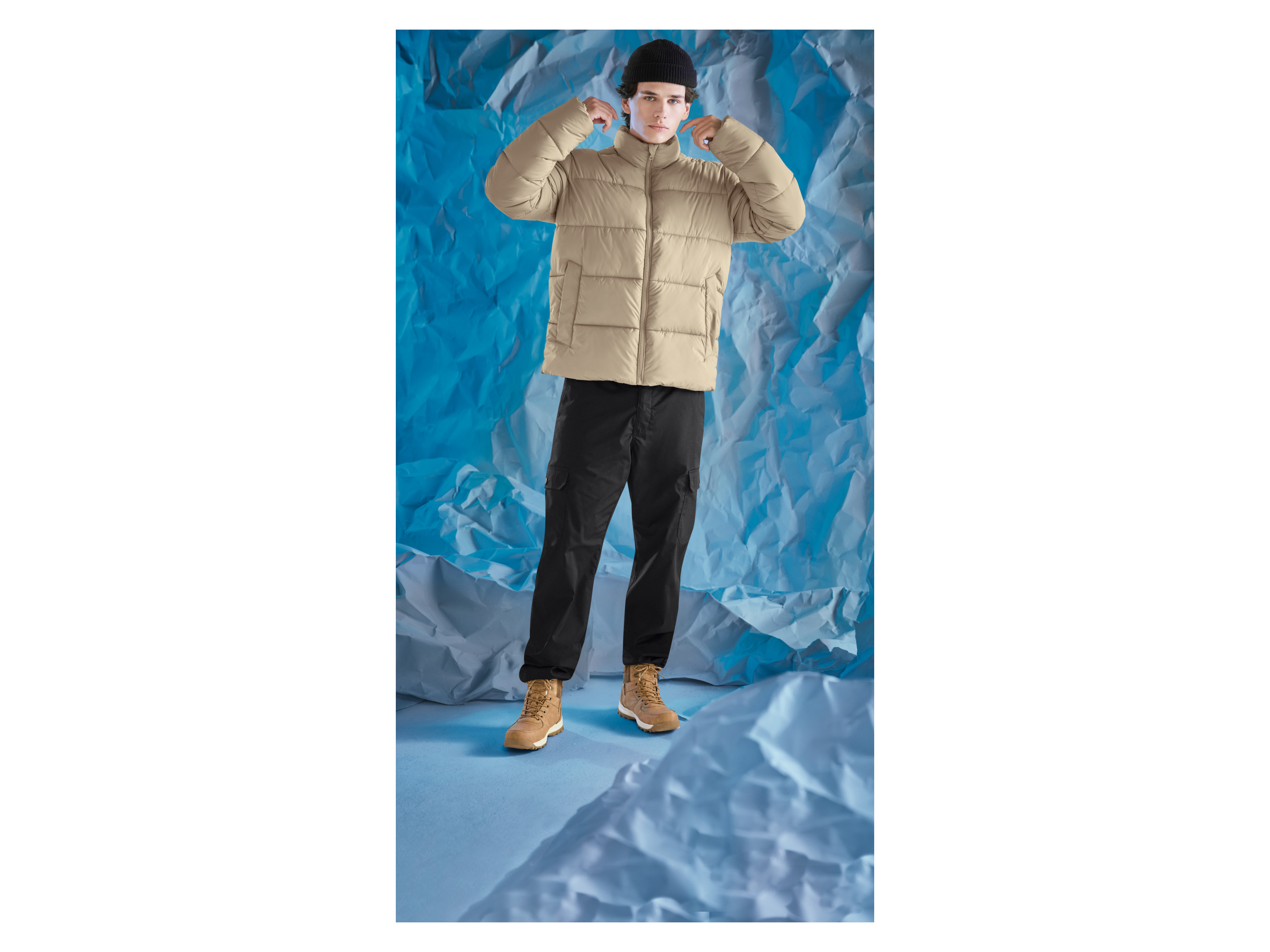 Thumbnail - esmara Men Herren Thermo-Cargohose (Schwarz, M (48/50))