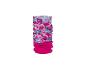 Buntes Kinder-Halstuch mit Fuchsmuster und rosa Fleece